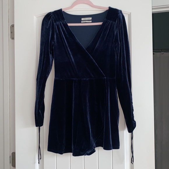 Urban Outfitters Velvet Romper - Picture 2 of 5